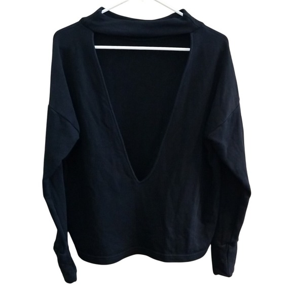Varley Kingsmill Open Back Pullover Sweatshirt Black‎ Size Small - Picture 4 of 7